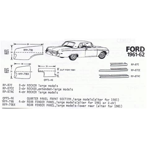 1966 ford galaxie sheet metal|Ford galaxie parts catalog.